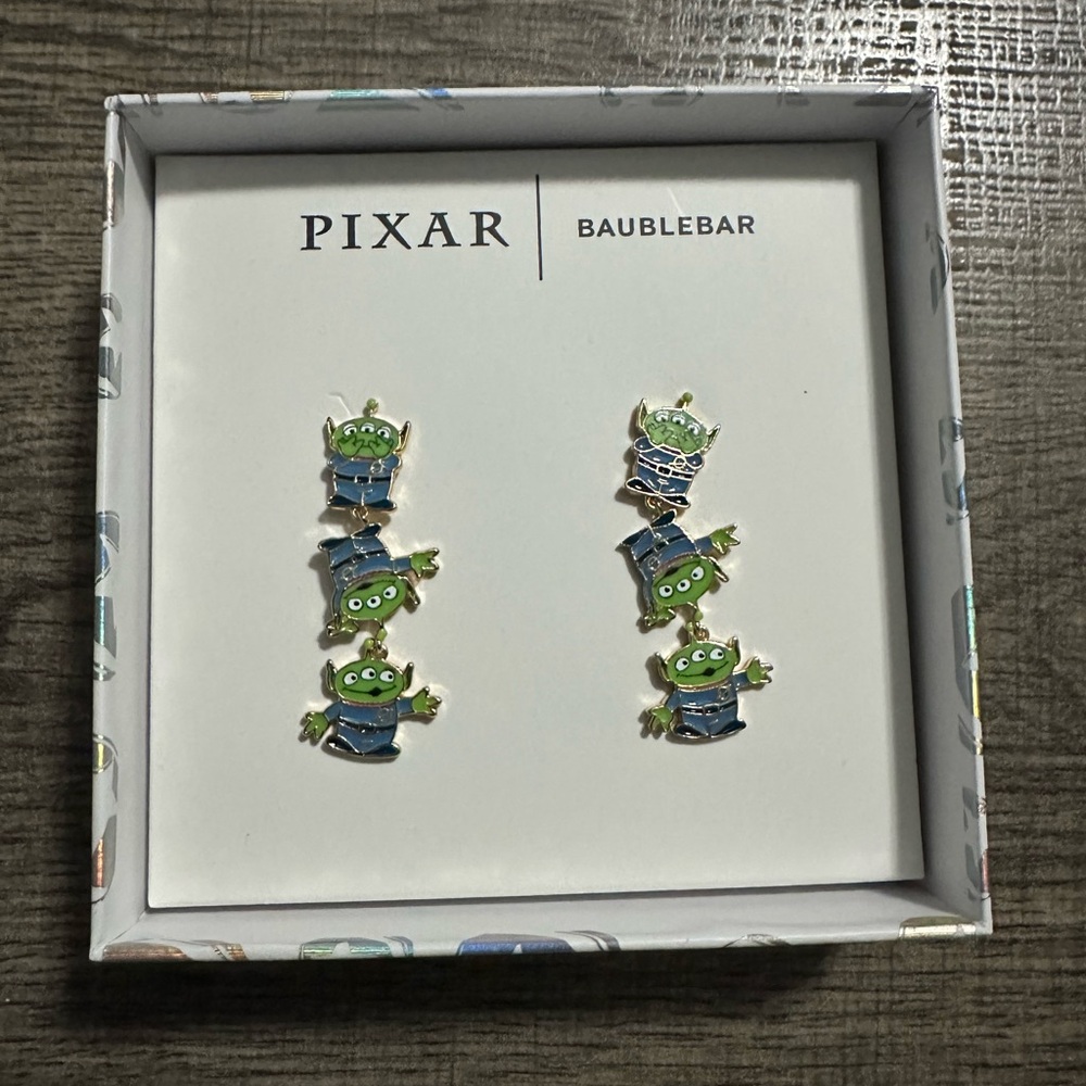 BaubleBar Toy Story Alien earrings